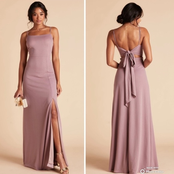 Birdy Grey Dresses & Skirts - NWT Birdy Grey Dark Mauve Crepe Benny Backless Bridesmaid Dress Size Medium